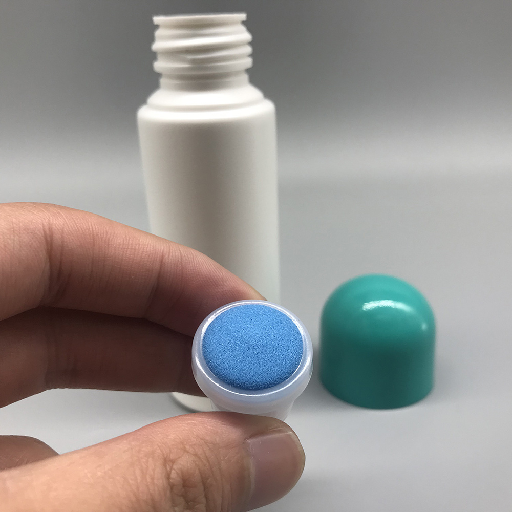 CE plastic unique HDPE 80ML sponge  applicator dauber bingo bottle with child pigment