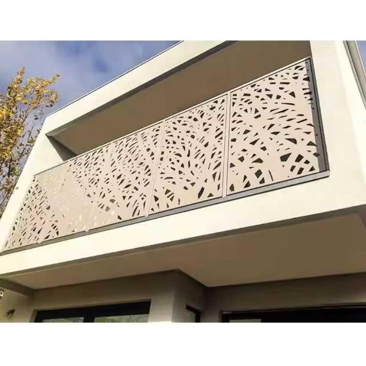 Precision Laser Cutting Metal Decorative Fence Luxury Aluminum Alloy Stair Railing Laser Cut Sheet Metal Products