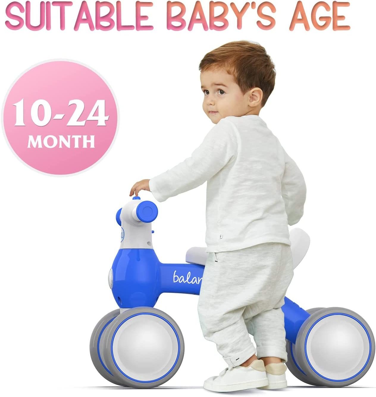 Hot sale child toys ride on car children sliding bike 4 wheels Light comfortable design Baby Balance Bike