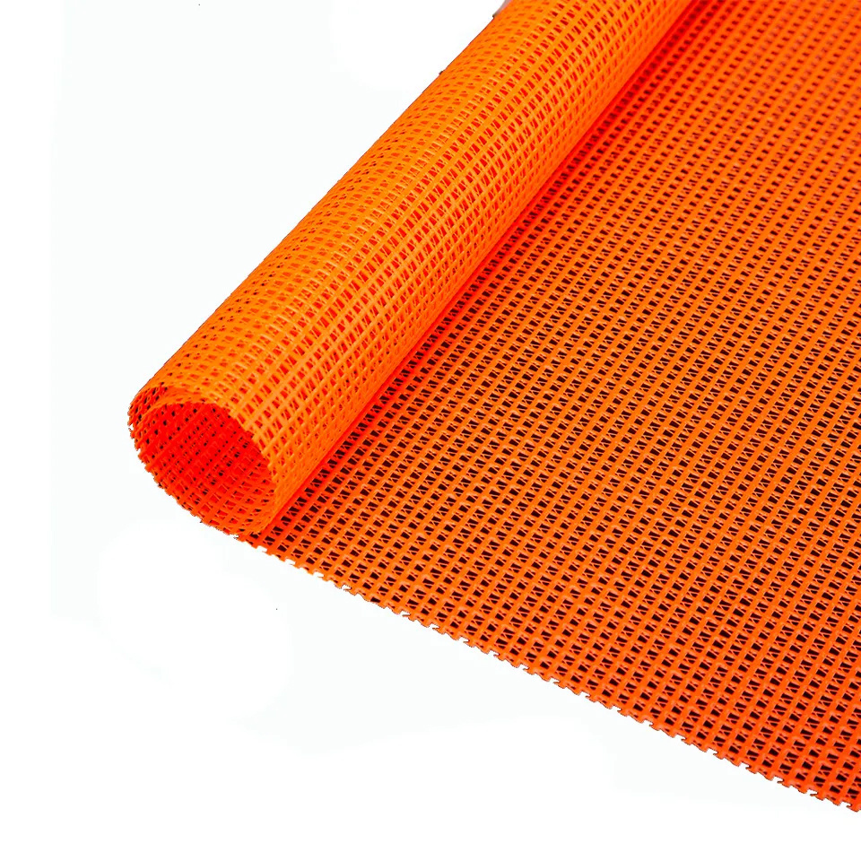 Custom Size Durable Popular Waterproof Wind Proof Polyester Pvc Coated Mesh Fabric