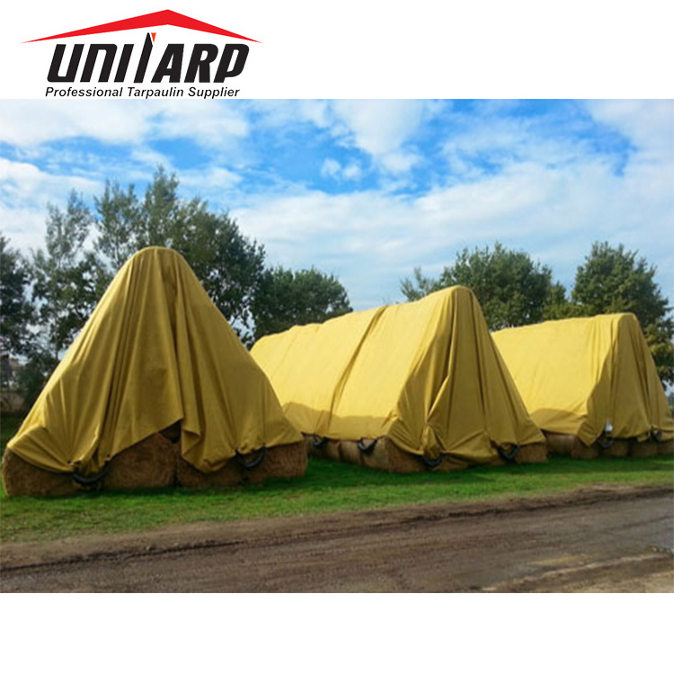 Customized Outdoor Straw Tarps,Pvc Tarpaulin Plastic Hay Bale Cover