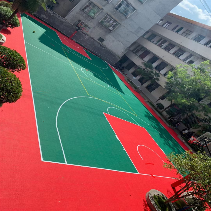 various colors 20x20 feet backyard basketball court surfaces with Jordan logo on it from China cleaning artifical