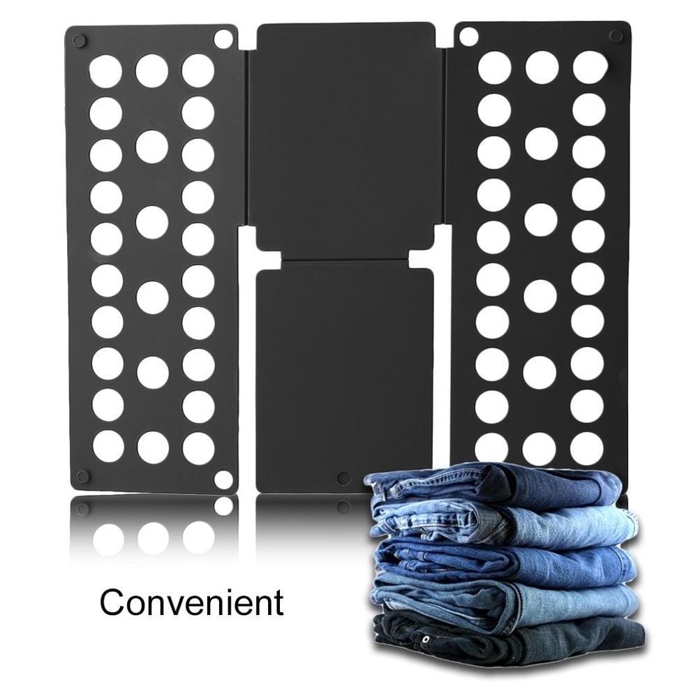 Clothes Folding Board for Adult, Folder Easy and Fast Folding Boards Laundry Folder Flip Fold 59x24cm (Black)