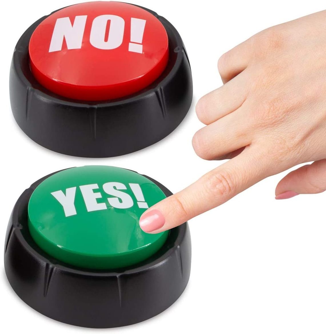 Buzzer Buttons Talking Yes & No Buzzer Buttons - Pack of 2 - Easy Button