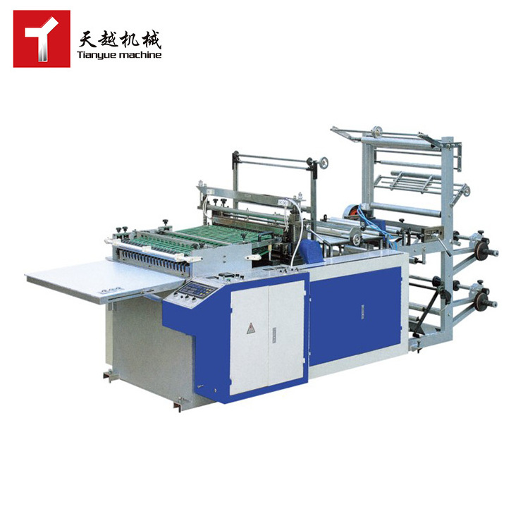 TIANYUE fully automatic new high speed shopping t shirt plastic bag making machine manufacturer price