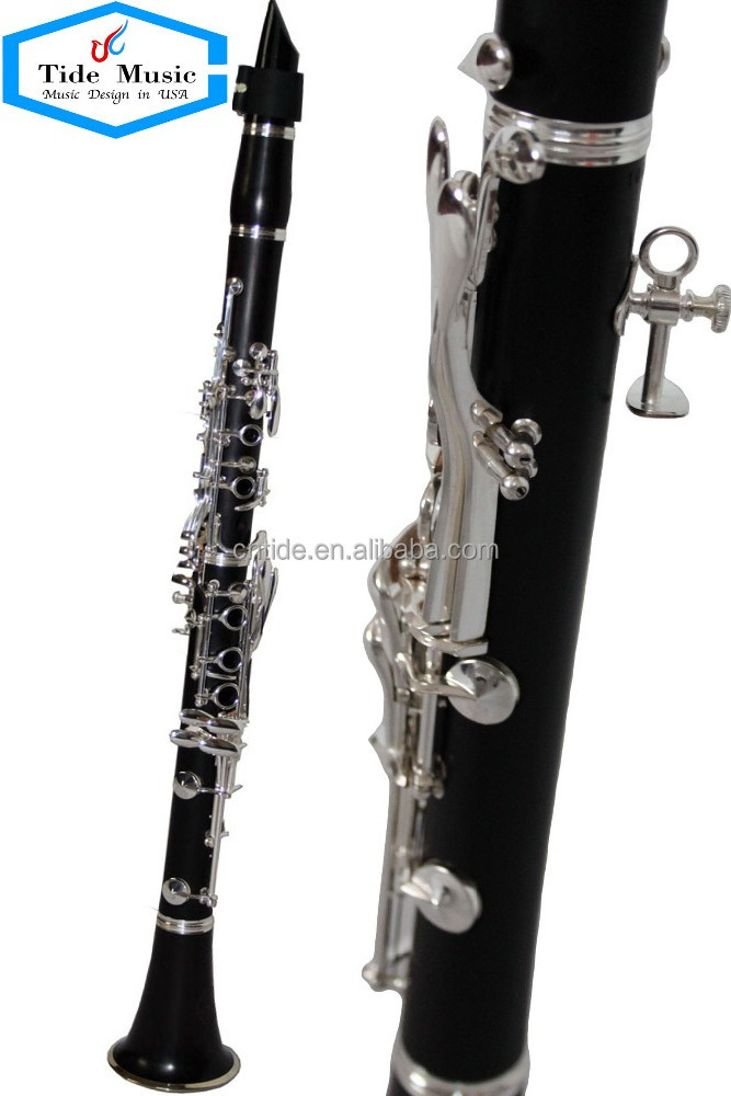 Clarinet Professional High Grade Ebony Wood BB 17 Tide Music CL7228S Copper-nickel