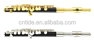 High grade ABS body silver plated piccolo flute with hard case