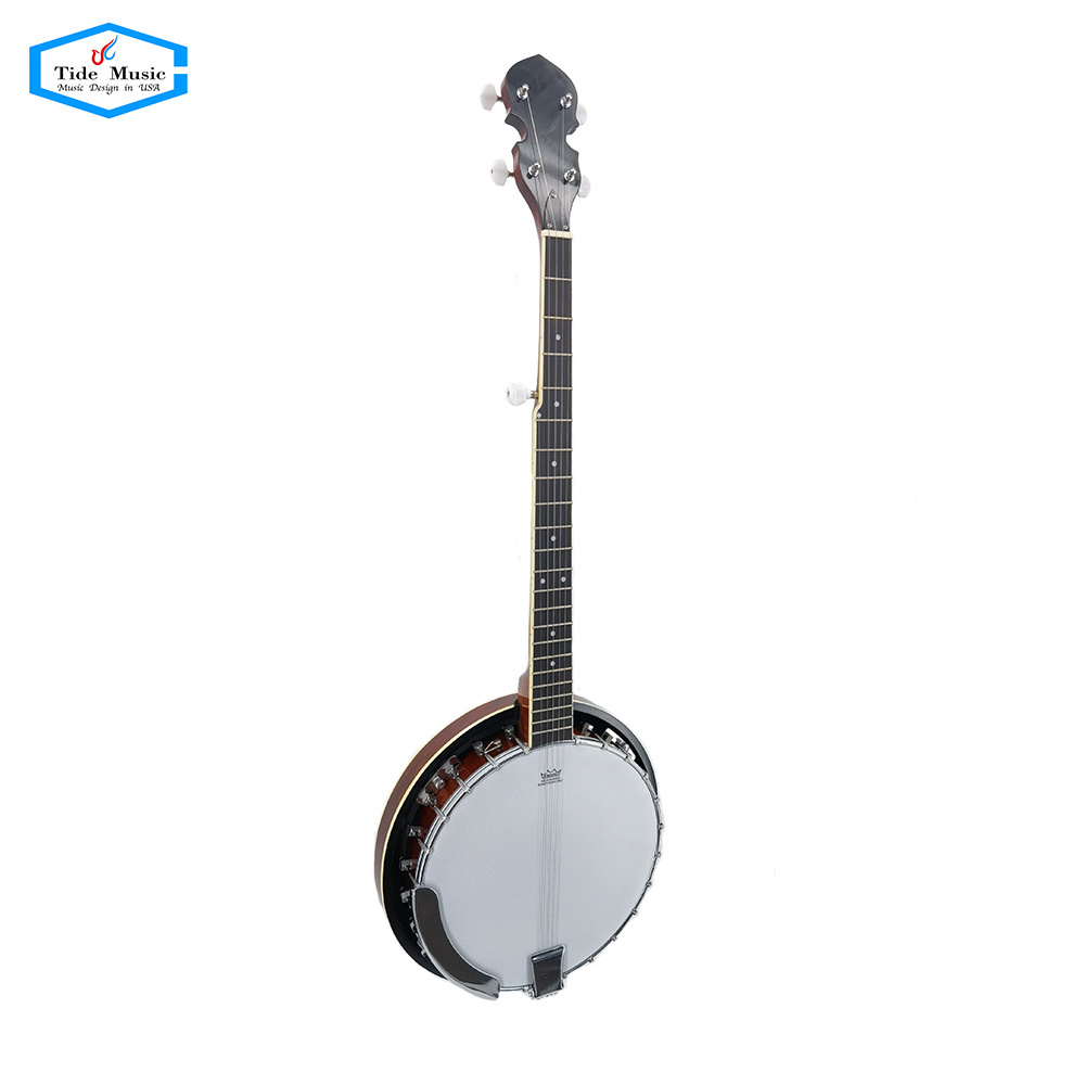 Chinese high quality Tide Music  OEM servise plywood  5 Strings musical instruments banjo for sale (TBJ-35)