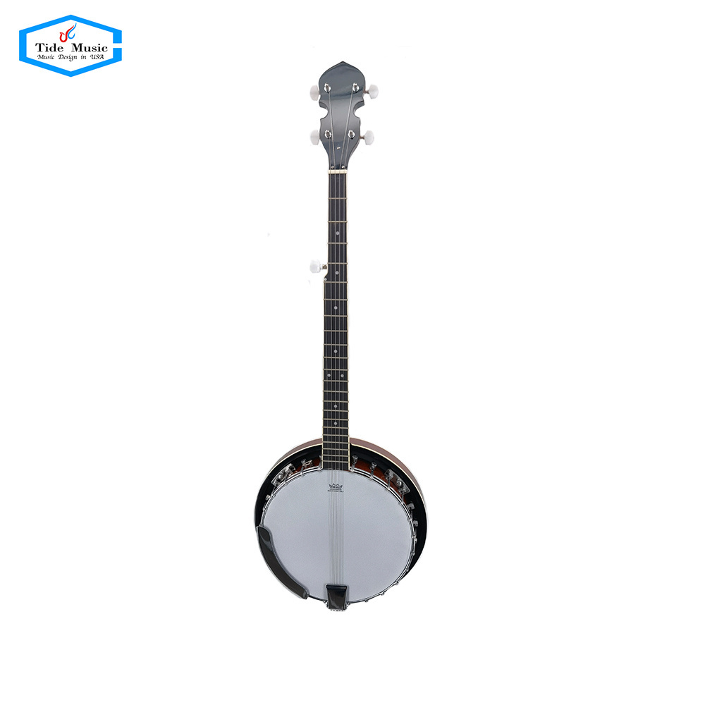 Chinese high quality Tide Music  OEM servise plywood  5 Strings musical instruments banjo for sale (TBJ-35)