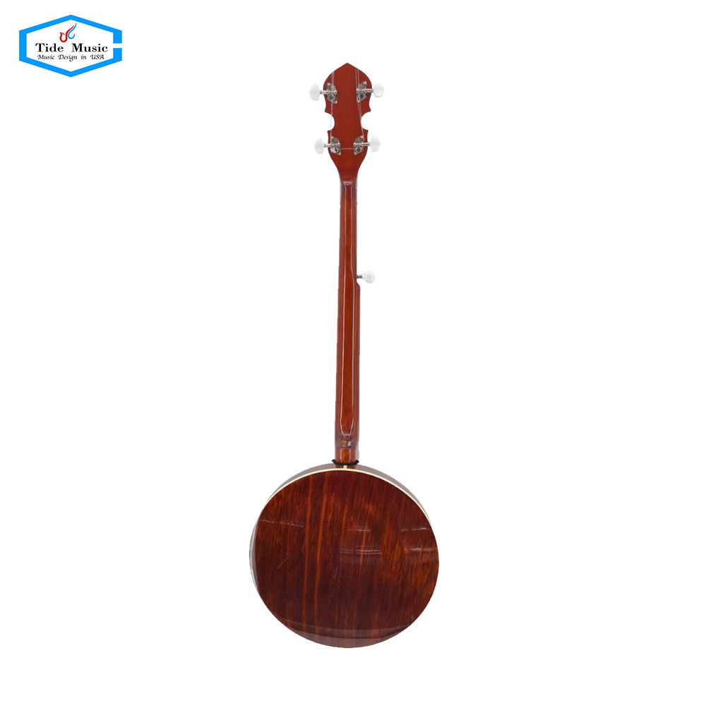 Chinese high quality Tide Music  OEM servise plywood  5 Strings musical instruments banjo for sale (TBJ-35)