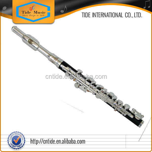 High grade ABS body silver plated piccolo flute with hard case