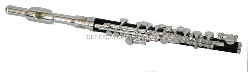 High grade ABS body silver plated piccolo flute with hard case