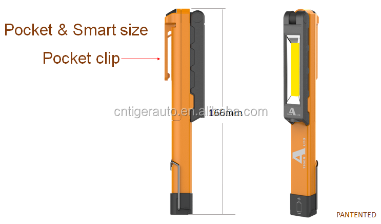 360 degree rotation COB inspection lamp LED light super bright  torch flashlight magnetic portable work LED flashlight