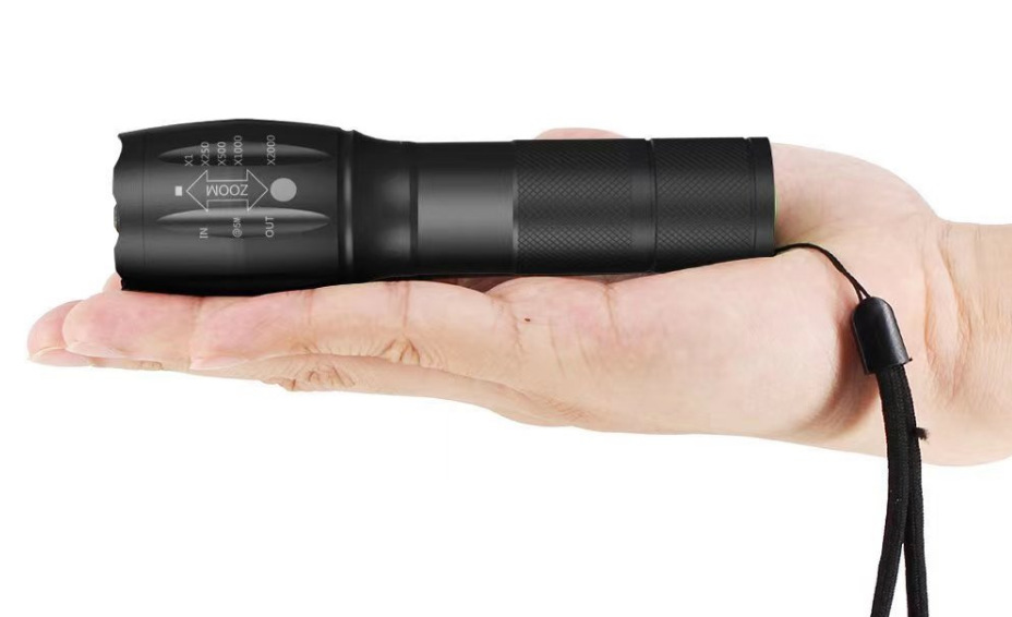 Hot sale flashlight aluminium torch dry battery  flashlight with high lumen led flashlight