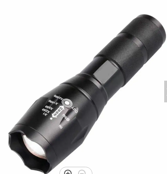 Professional High Lumen Zoomable Led Flashlight Sets WIth Dry Battery