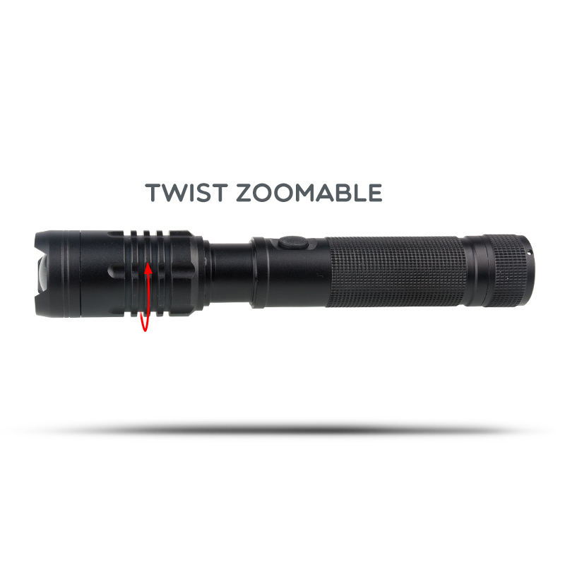 Super Bright Rechargeable 1000 Lumen LED Zoomable Flashlight