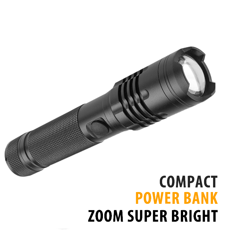 Super Bright Rechargeable 1000 Lumen LED Zoomable Flashlight