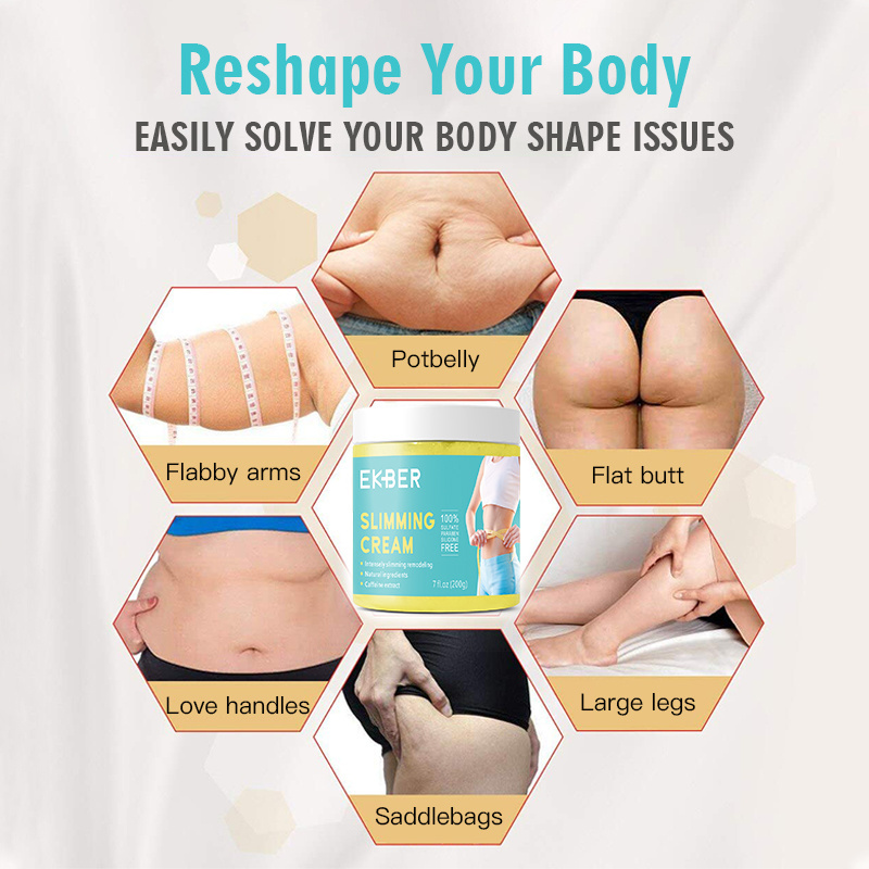 Private Label Hot Tummy Face Body Ginger Slimming Cream Fat Burning Shaping Weight Loss Cream