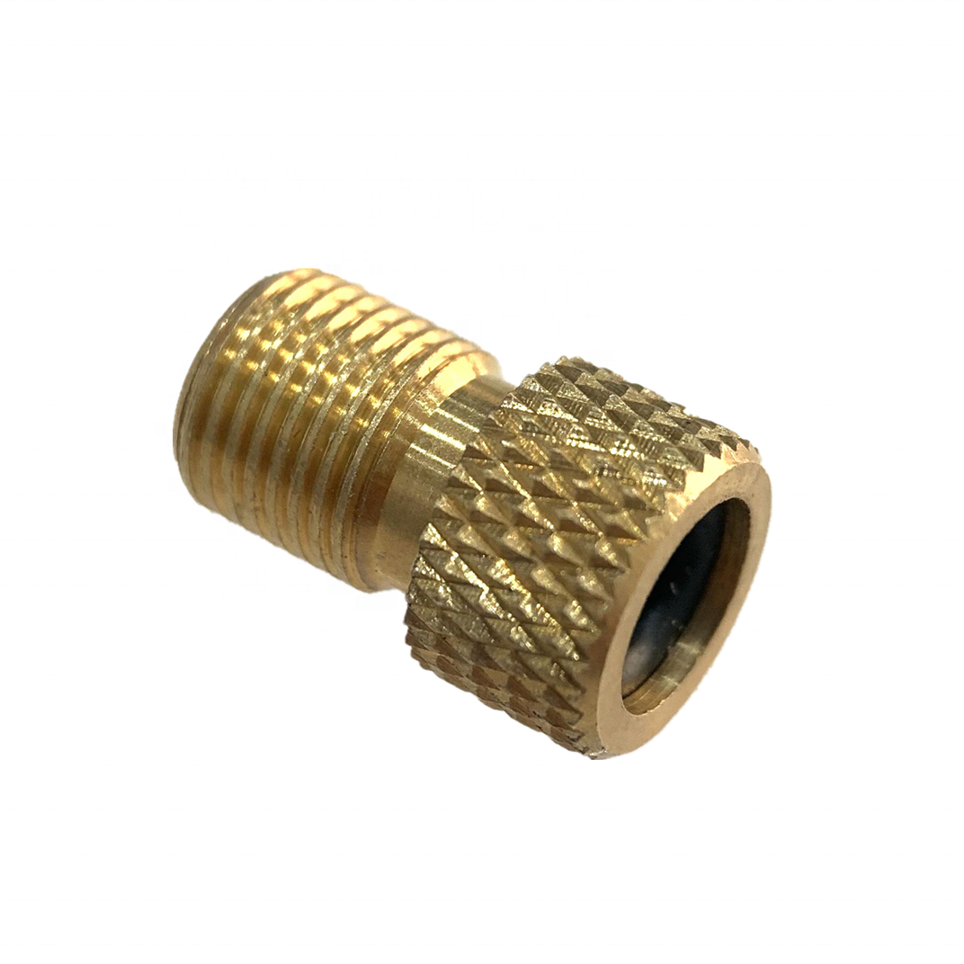 Brass bike bicycle presta to Schrader Converter Tire valve adapter