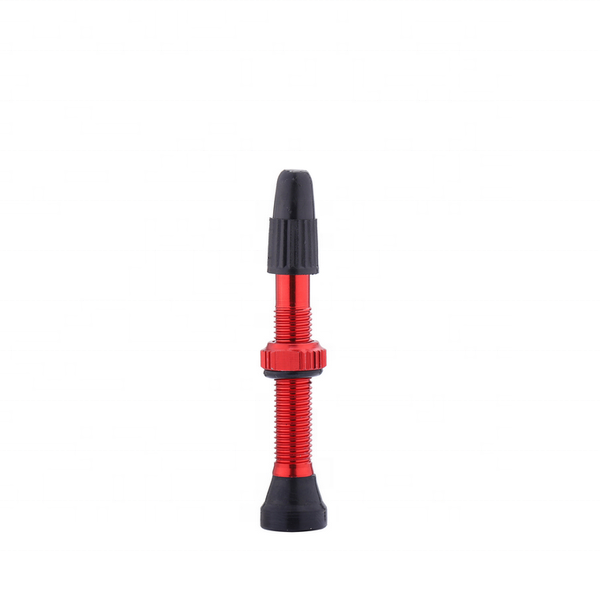 Red Presta Bicycle Aluminum Tubeless Tire Valve Stem