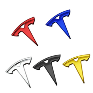 Tirol Diamond Car Logo T Steering wheel Emblem Decals ABS Stickers Compatible with Model 3 and Y