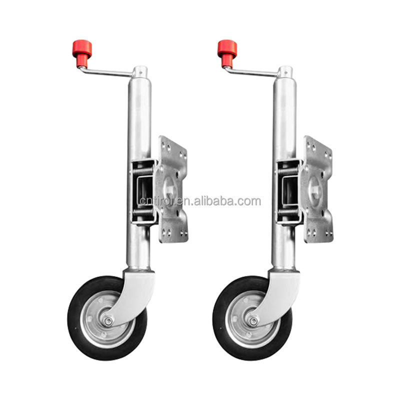 TIROL OEM Australian 6 Inches Wheels 570MM Heavy Duty Swivel Boat RV Hand Trailer Stabilizer Jack with Dual Wheels