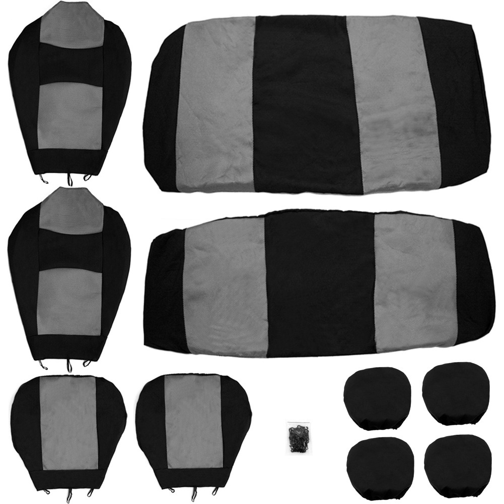 Tirol comfortable plain fabric full Set universal Car seat Cover