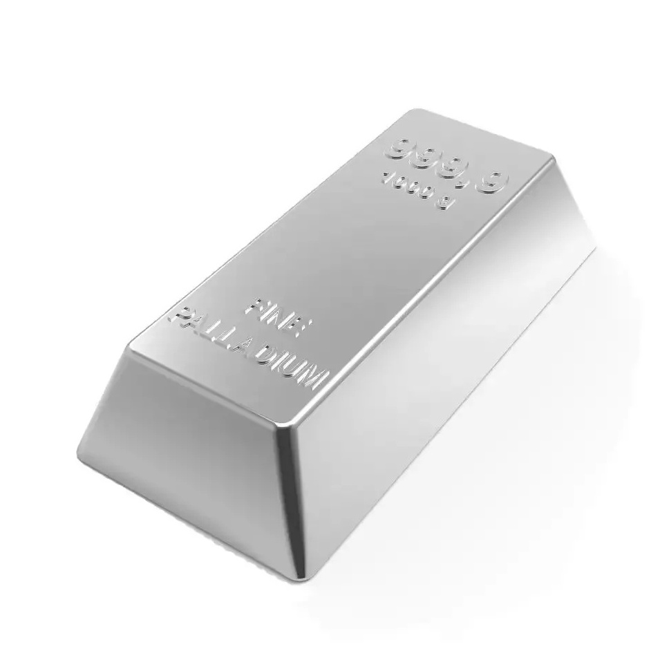 Factory Direct Custom Pure Metal Palladium metal ingot,metal palladium