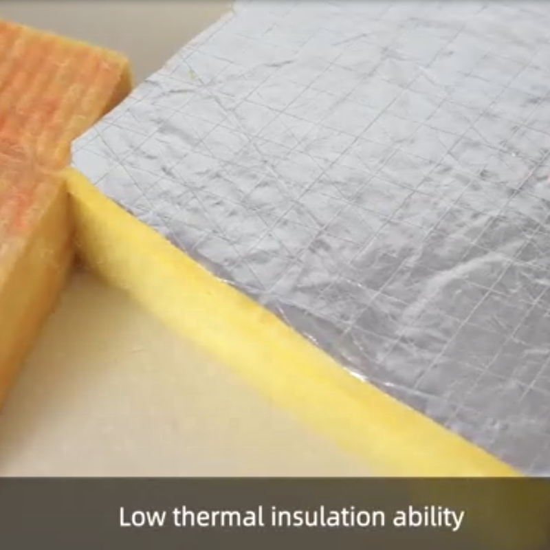 fsk faced fiberglass glass wool roll aluminum foil felt insulation blanket with aluminum foil