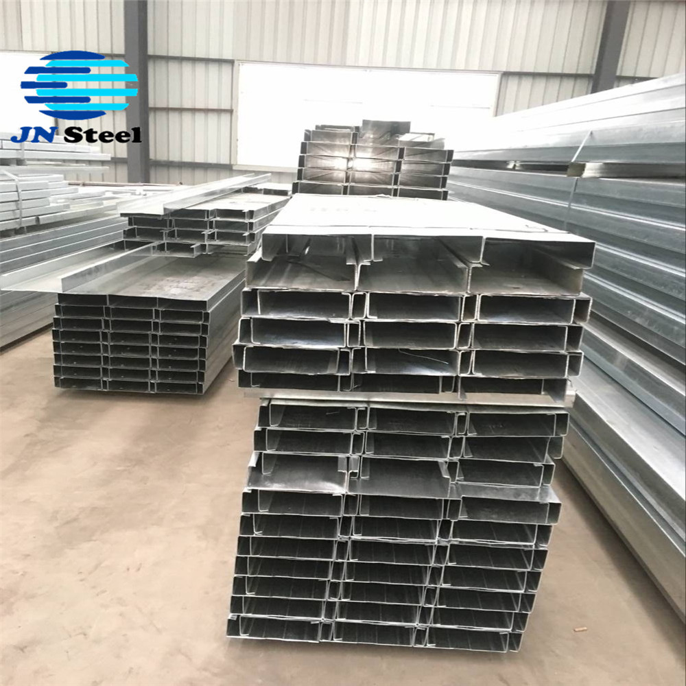 Q235 / Q345 Hot galvanized C Channel profile C section shaped purline steel channel