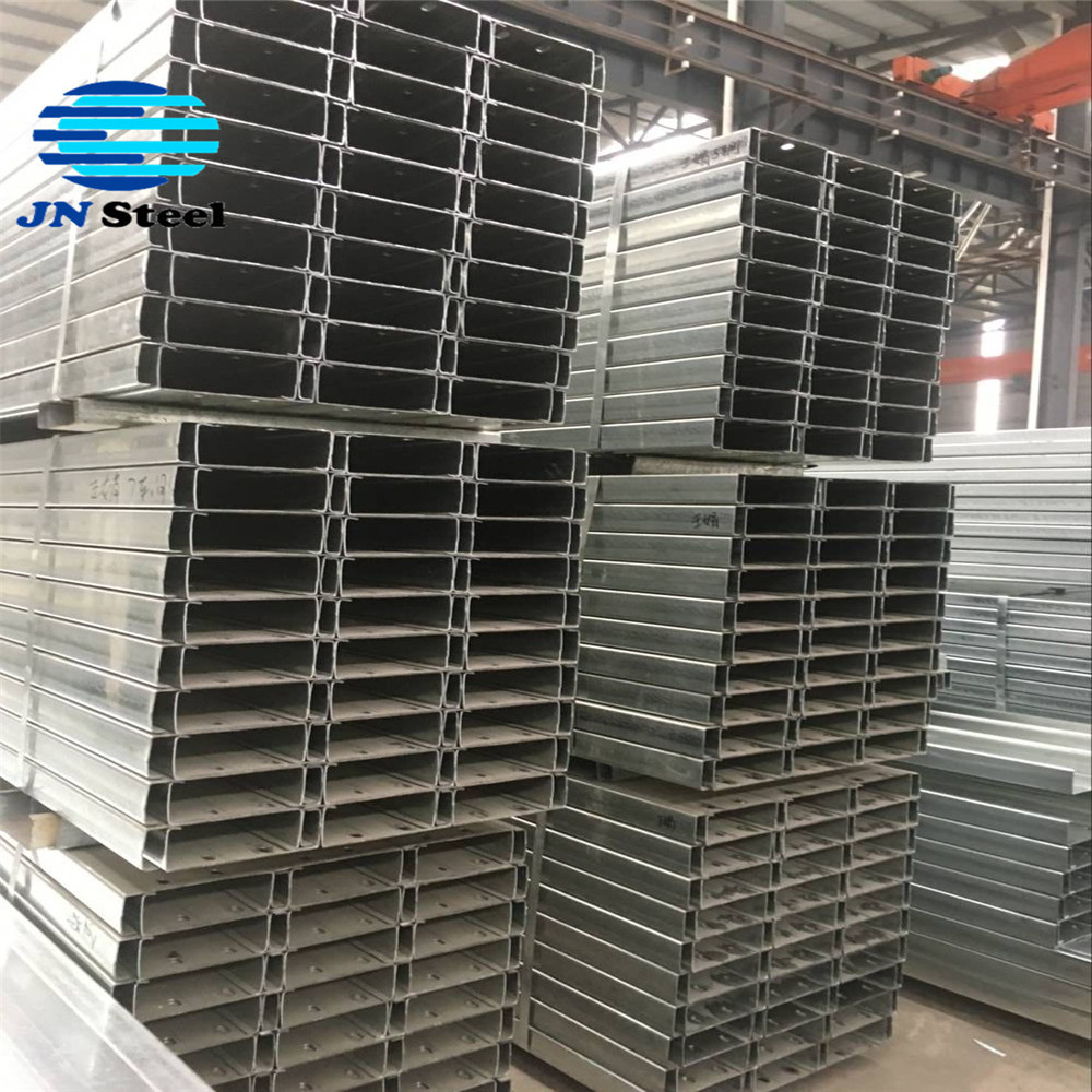 Q235 / Q345 Hot galvanized C Channel profile C section shaped purline steel channel