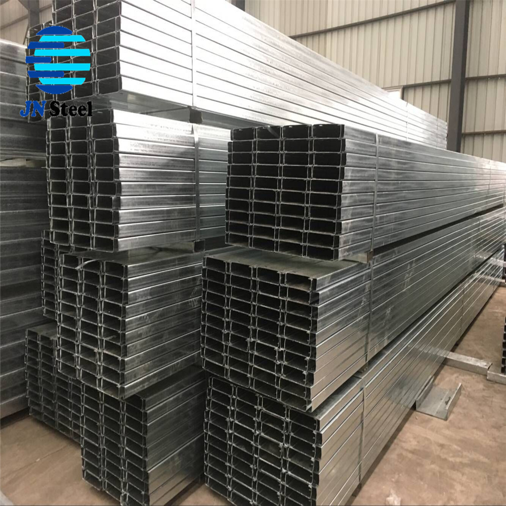 Q235 / Q345 Hot galvanized C Channel profile C section shaped purline steel channel