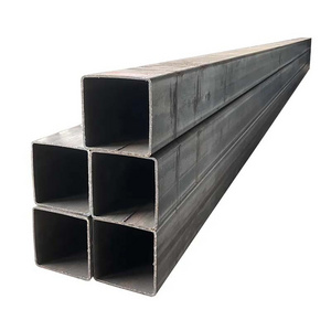 ASTMA500 A53 ERW tube black carbon square rectangular steel tube 6-12m length  low price ms shs rhs