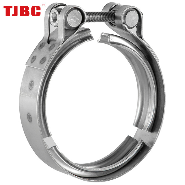 Custom V Band Heavy Duty Exhaust Hose Clamp For Automotive