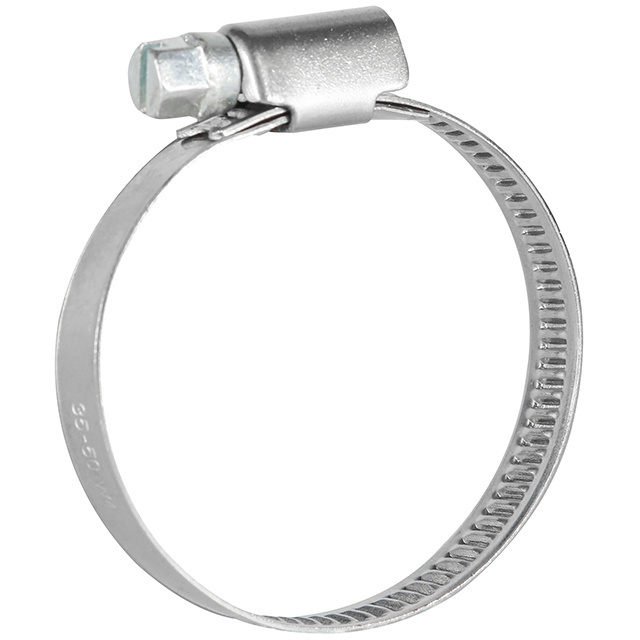 High quality 304 stainless steel slotted screw interlock design hose clamp