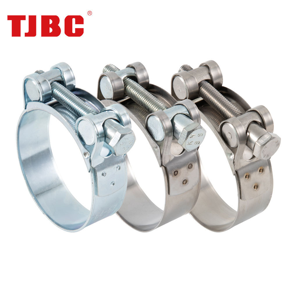 Unitary Power Single Bolt Stainless Steel heavy duty super hose clamp