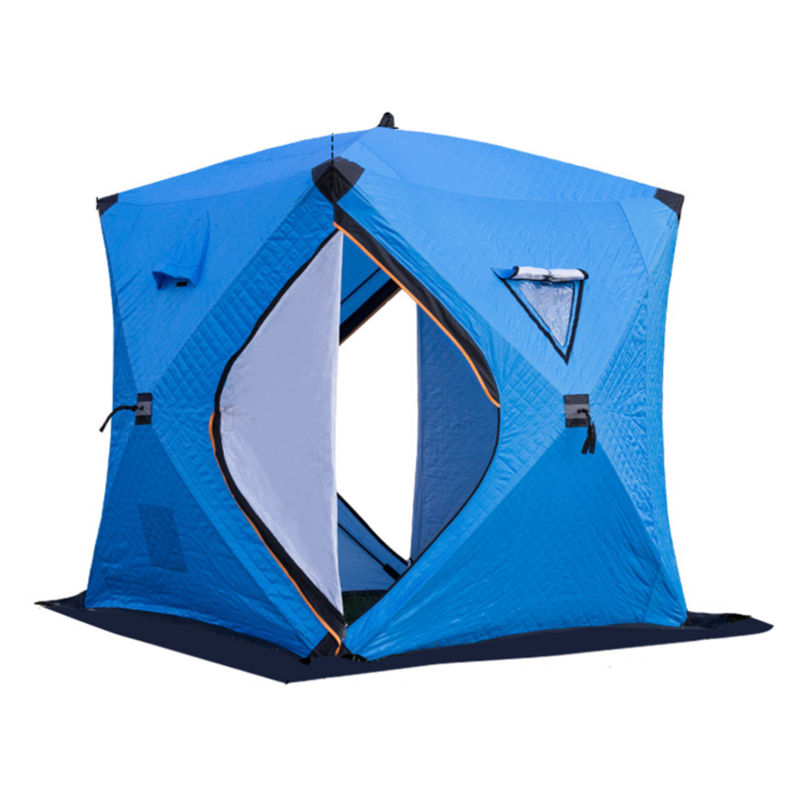 Custom ice fishing tent Outdoor Hexagon sauna portable Square hiking insulated camping Automatic ice cube winter fishing tent