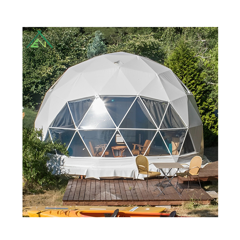 transparent promo cheap plans pvc party luxury hotel glass solar panel geodesic camping dome tent for two person