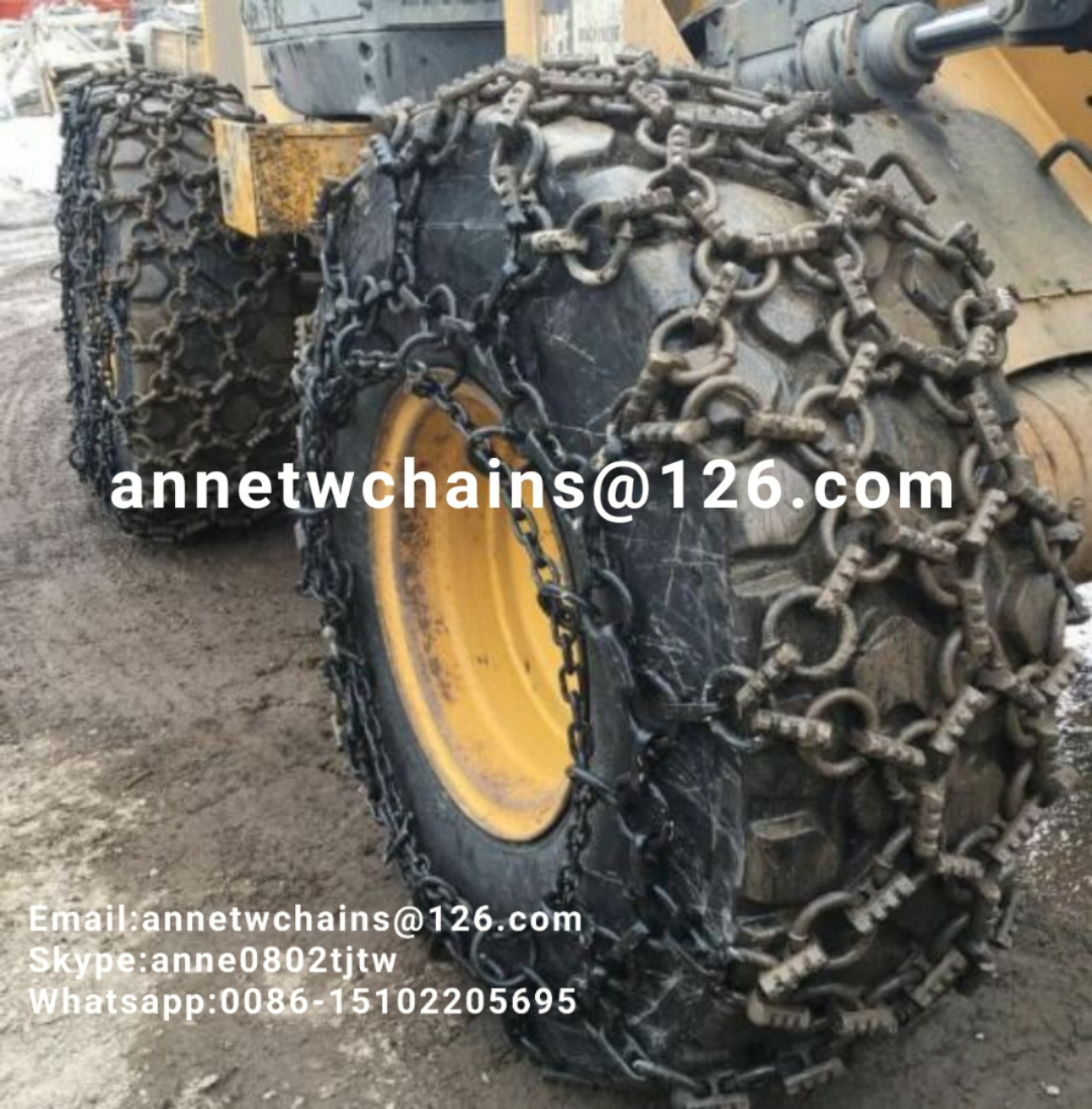 skidder tire chains tractor snow chain