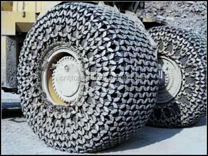 Hot sale tyre protection chains/heavy equipment tyre chain/tractor snow chain for Used Wheel Loader