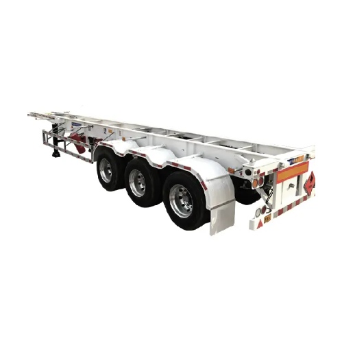 Factory direct sales multi-purpose vehicle 50 tons 3-axle container chassis 40 foot skeleton semi trailer truck