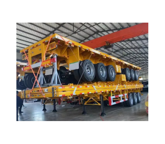 TuQiang Factory Transport Container Height 20 Feet 3 Axles 30 Ft Flatbed Trailer For Sale