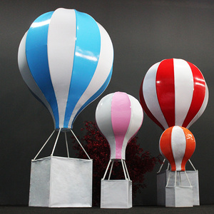 Craft Decorations Veneer Hot Air Balloon Wedding Ceremony Layout Indoor Ceiling Simulation Hot Air Balloon Art Gallery Props