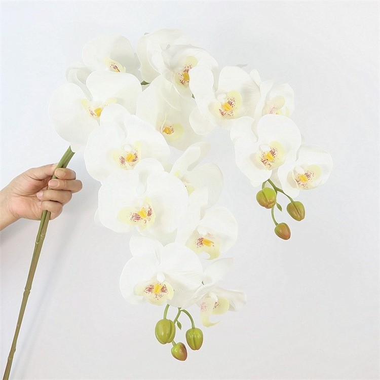 High quality artificial flower9Head7Head phalaenopsis super realistic flower dining-table decoration wedding flower bouquet