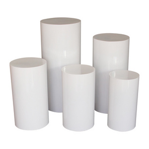 Plinth Stand White Color Hot Sale Wedding Decoration Cake Stand Cylinder Plinth Dessert Table Five-piece Set