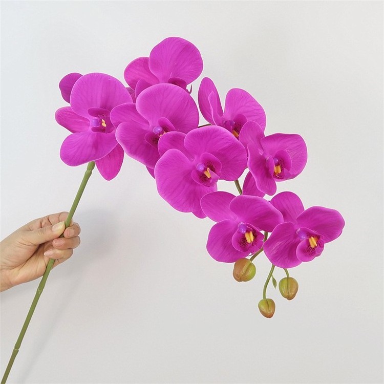 High quality artificial flower9Head7Head phalaenopsis super realistic flower dining-table decoration wedding flower bouquet