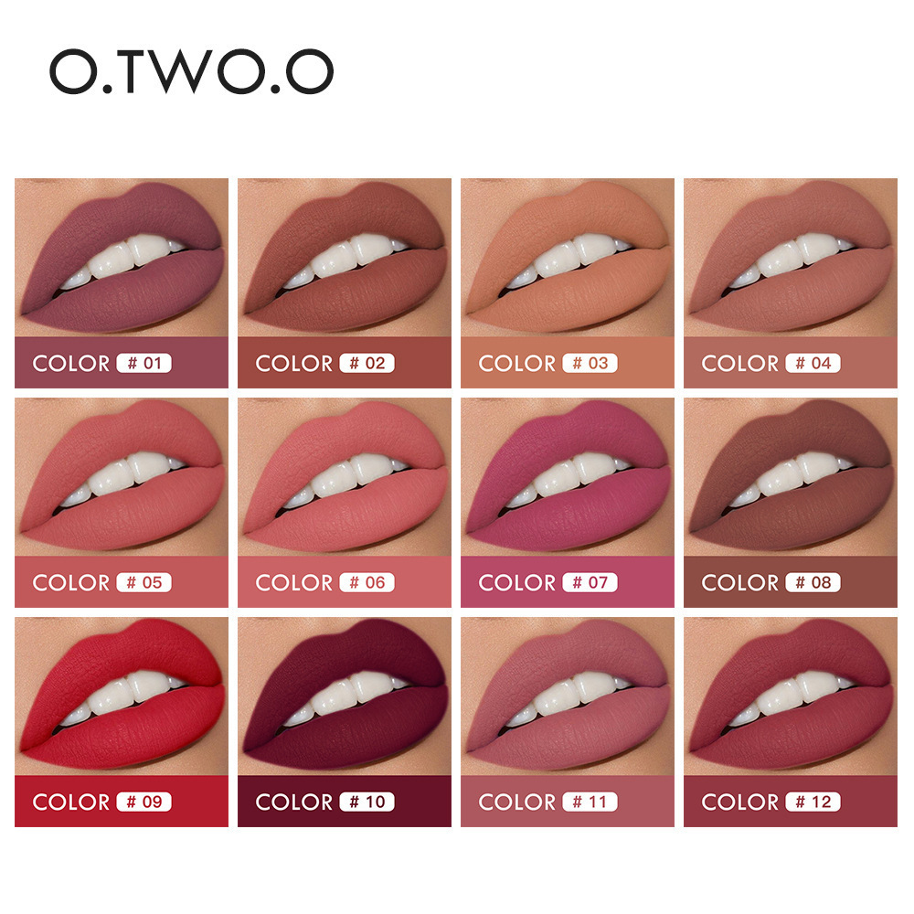 OMG otwoo makeup o.two.o cosmetics vendor 2 In 1 lasting moisture liquid wholesale matt lipstik lipstick vegan waterproof