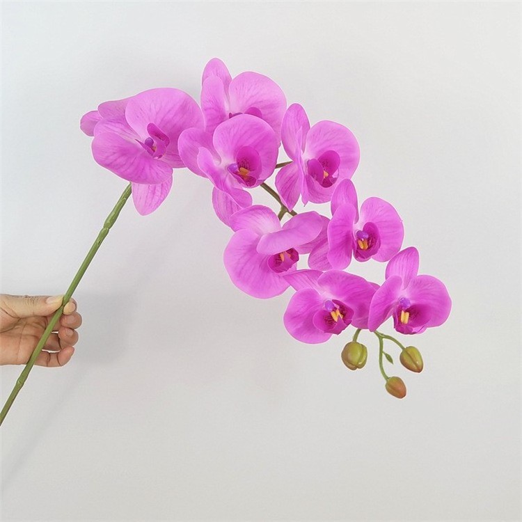 High quality artificial flower9Head7Head phalaenopsis super realistic flower dining-table decoration wedding flower bouquet