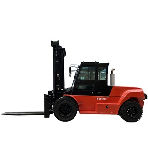 2023 Heavy duty Forklift carriage 12 ton cabin diesel forklift made with Isuzu engine for sale