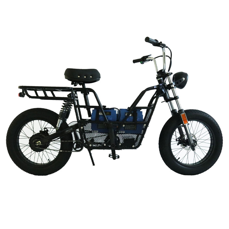 2023 new retro vintage super Electric Hybrid Bike 73 fat tire 20 inch 1500W ebike 48V 13AH/26AH long range e bike